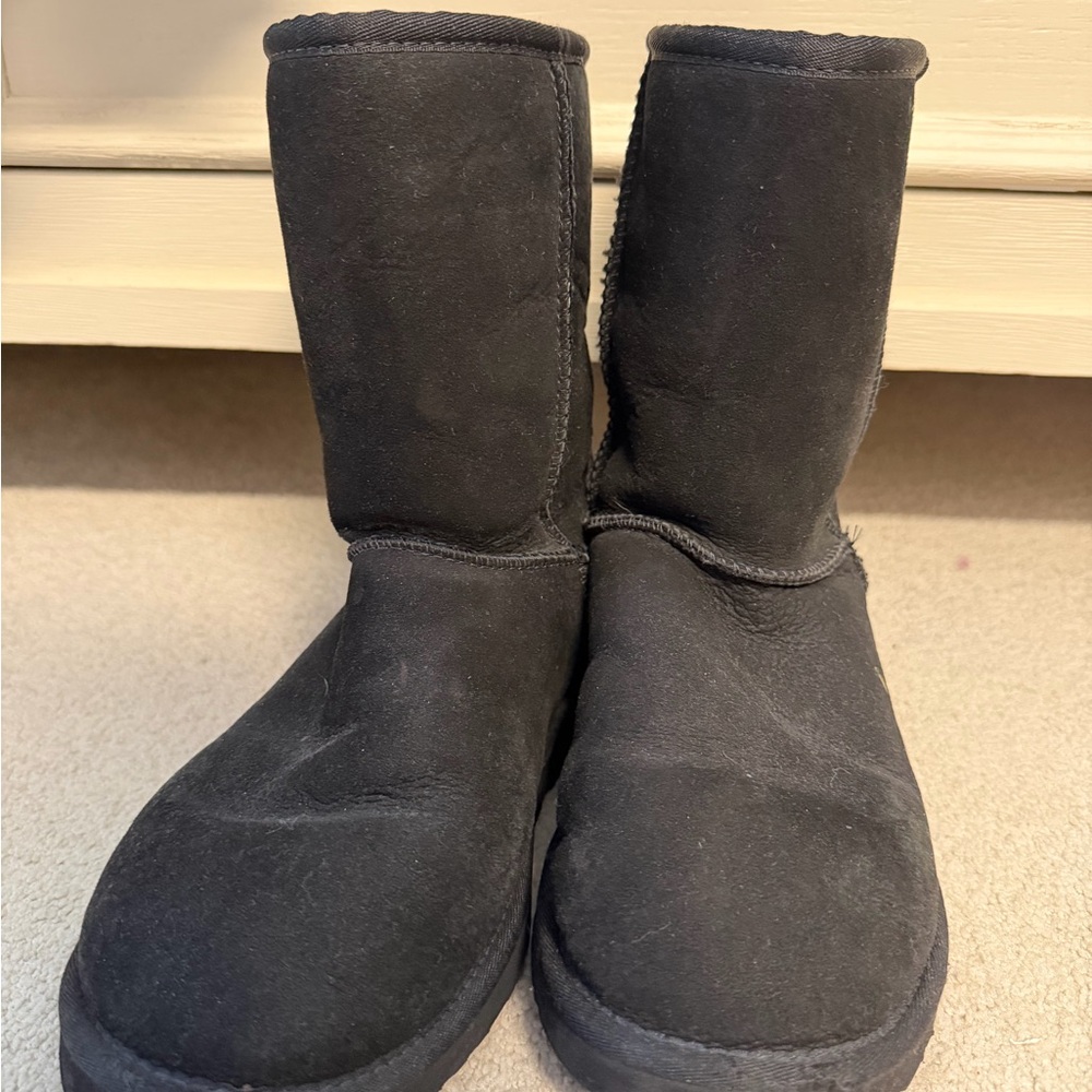 UGG Black Suede Short Boots